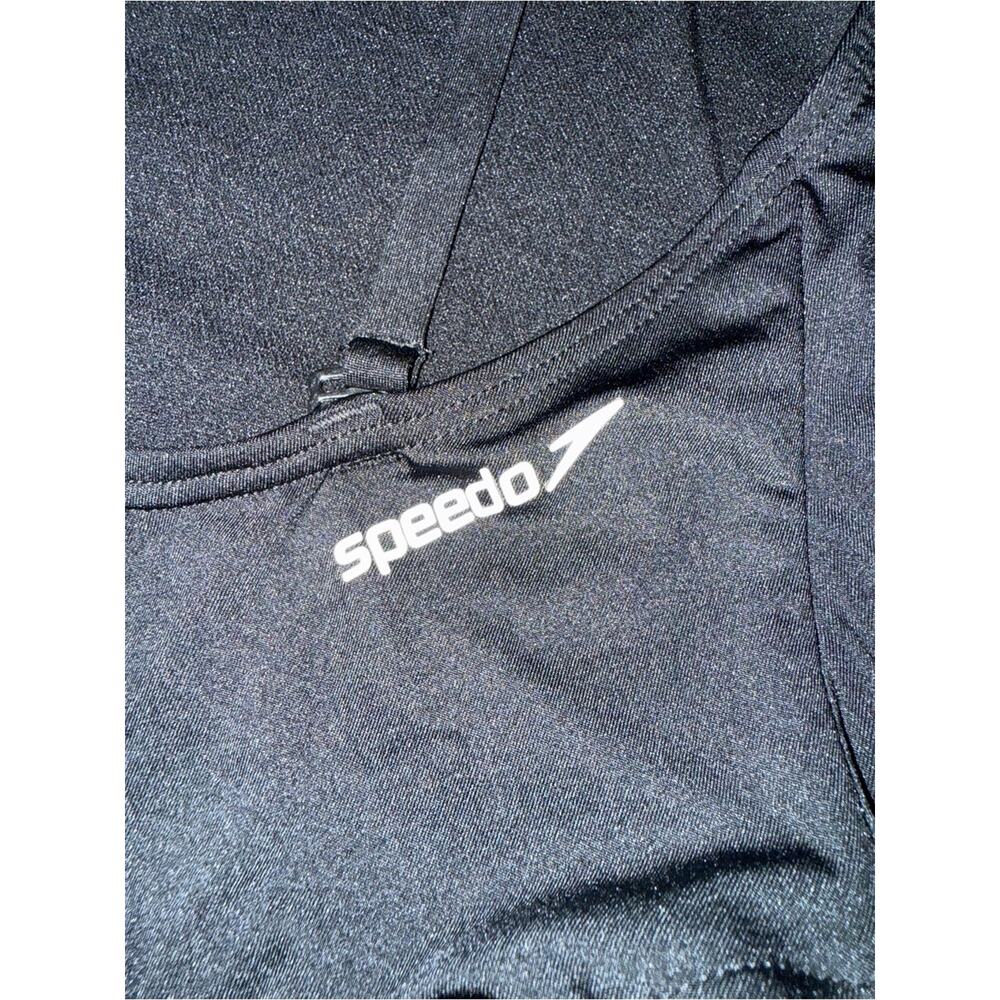 NEW Speedo BLACK Convertible Strap Solid One Piece Swimsuit SZ XS - Picture 8 of 10